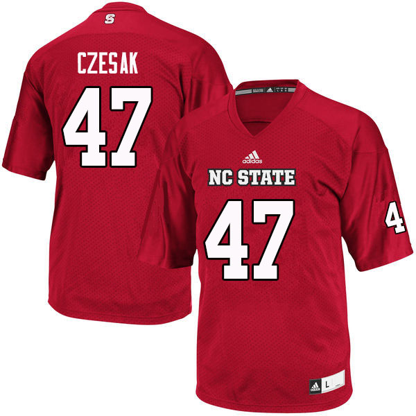 Men #47 Cayman Czesak NC State Wolfpack College Football Jerseys Sale-Red